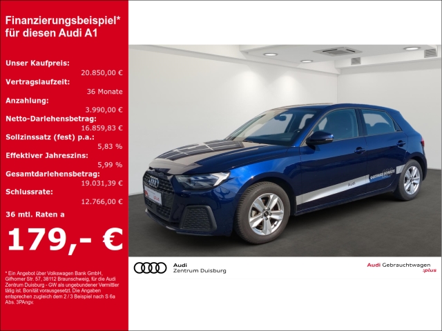 A1 Sportback 25 TFSI 70(95) kW(PS)