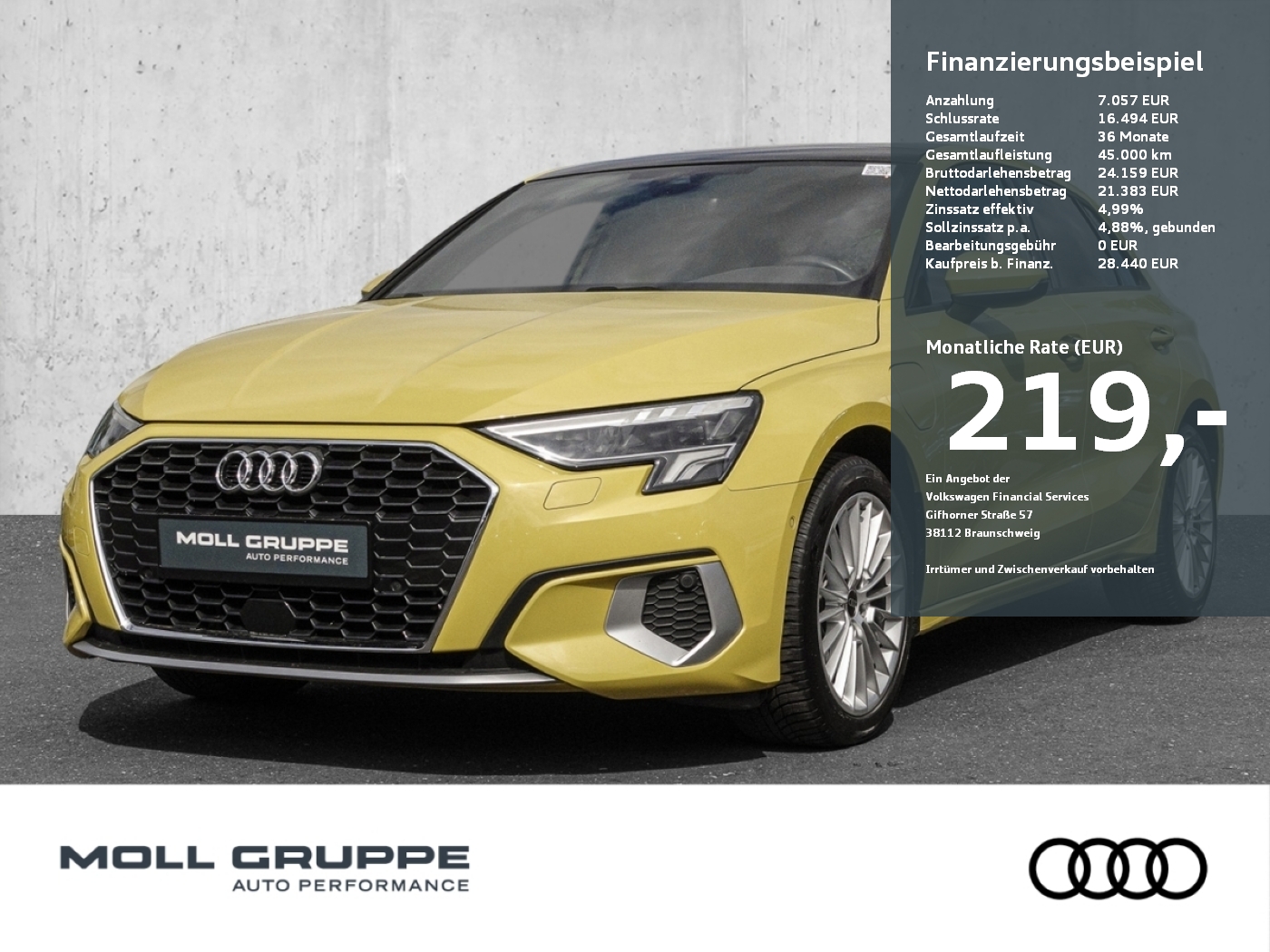 A3 Sportback 40 TFSI e 150(204) S tronic Pano Virtuell LED