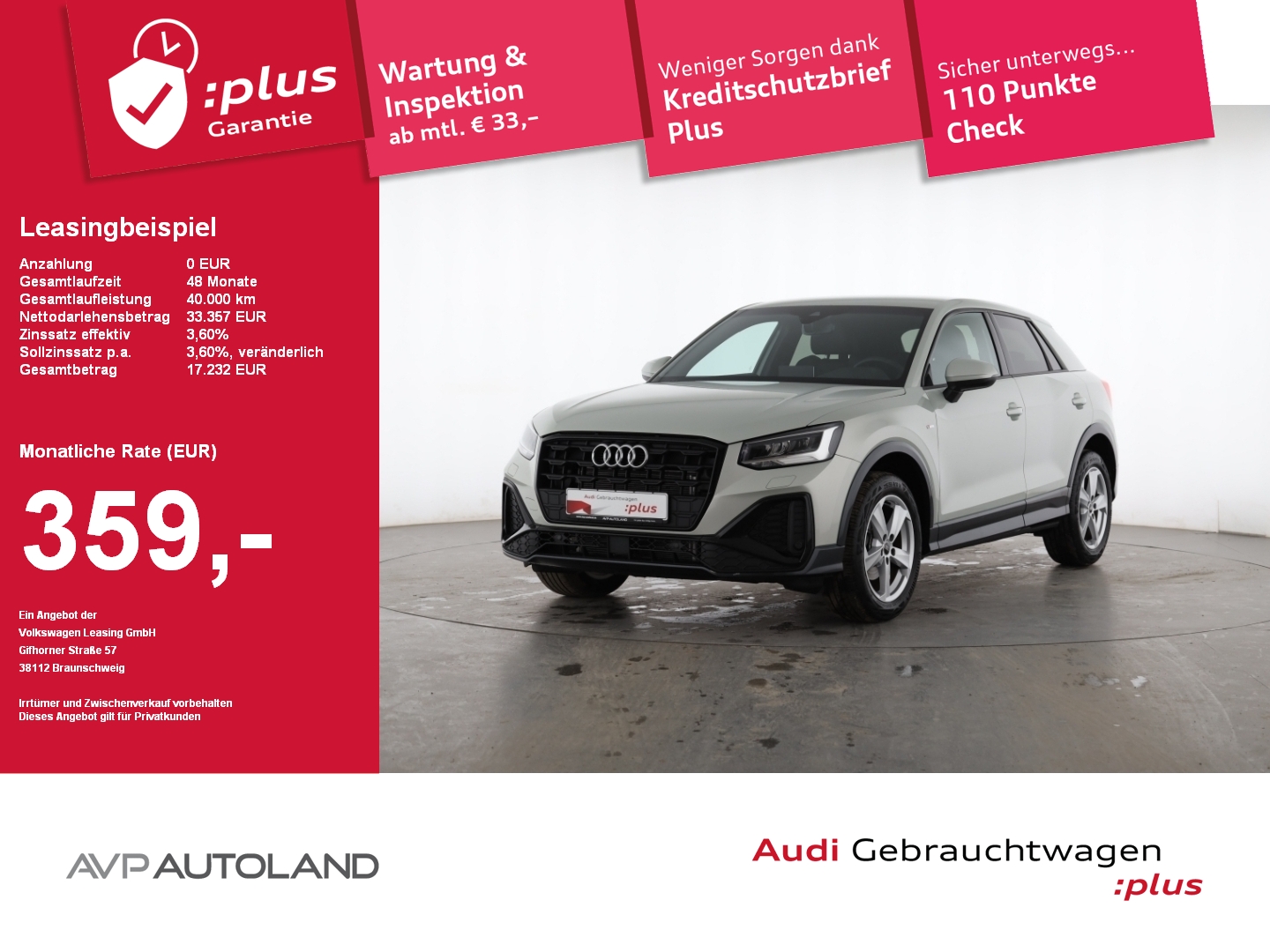 Q2 30 TDI S tronic S line | AHK | MMI NAVI