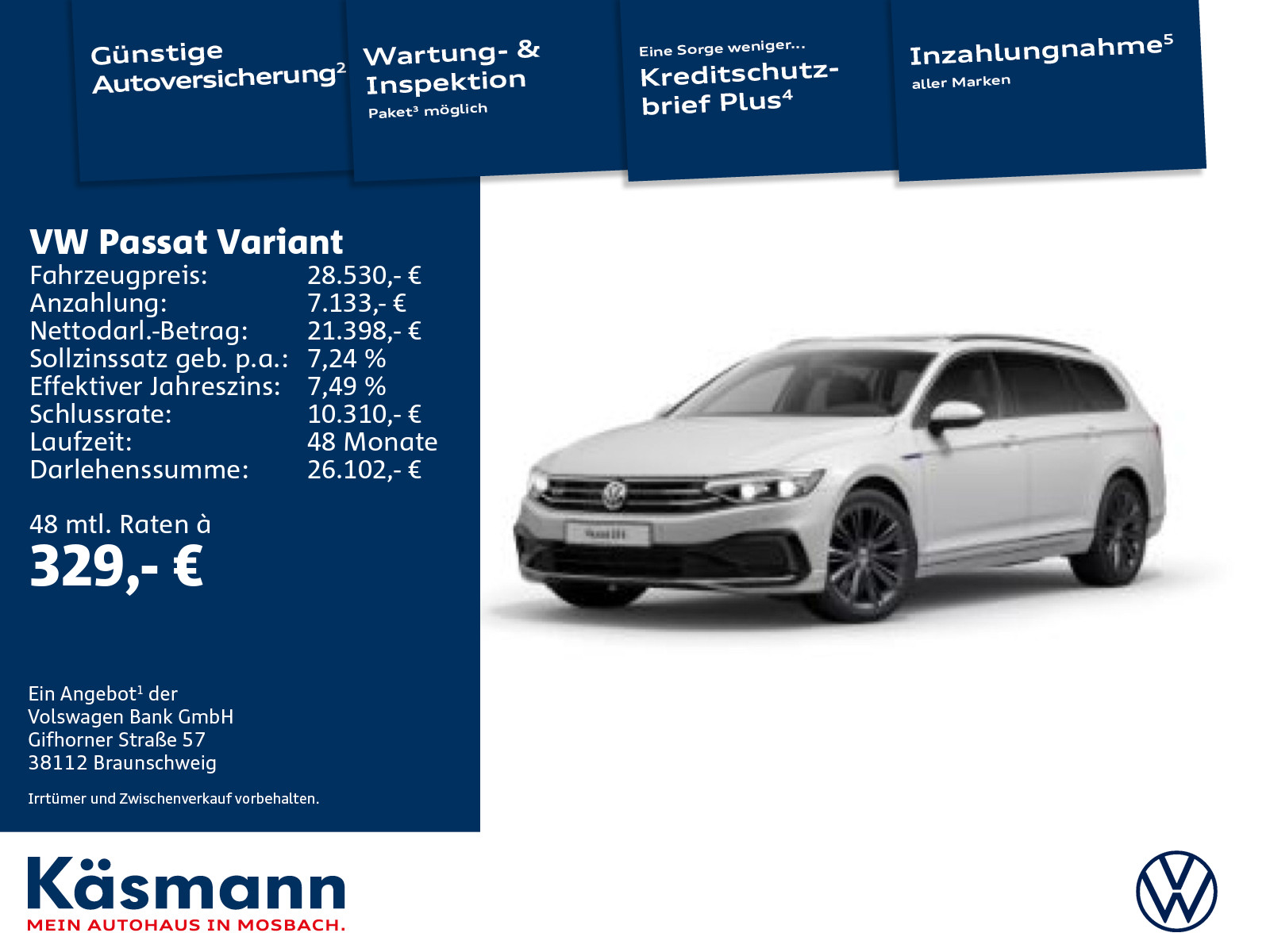 Volkswagen Passat Variant GTE PAN °