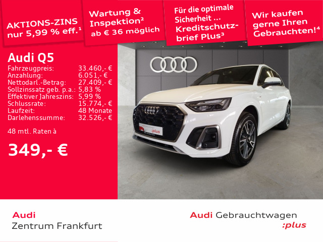 Q5 55 TFSI e quattro S tronic S line LED VC Leder