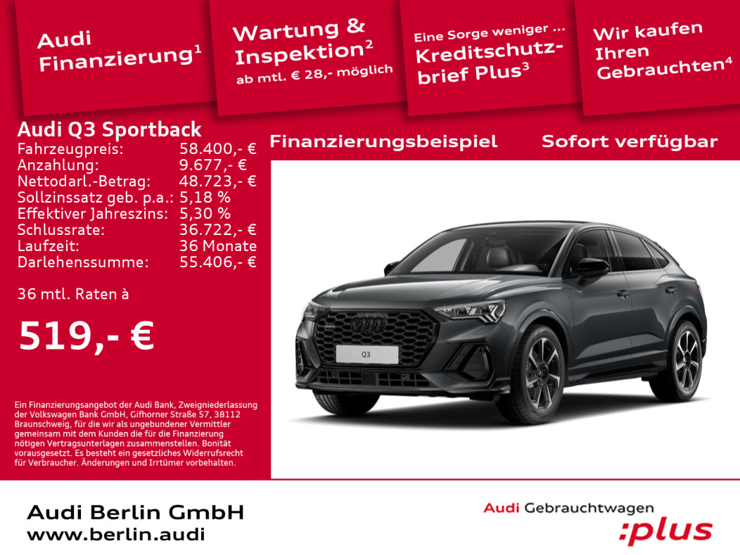 Q3 Sportback S line 40 TDI quattro S tronic