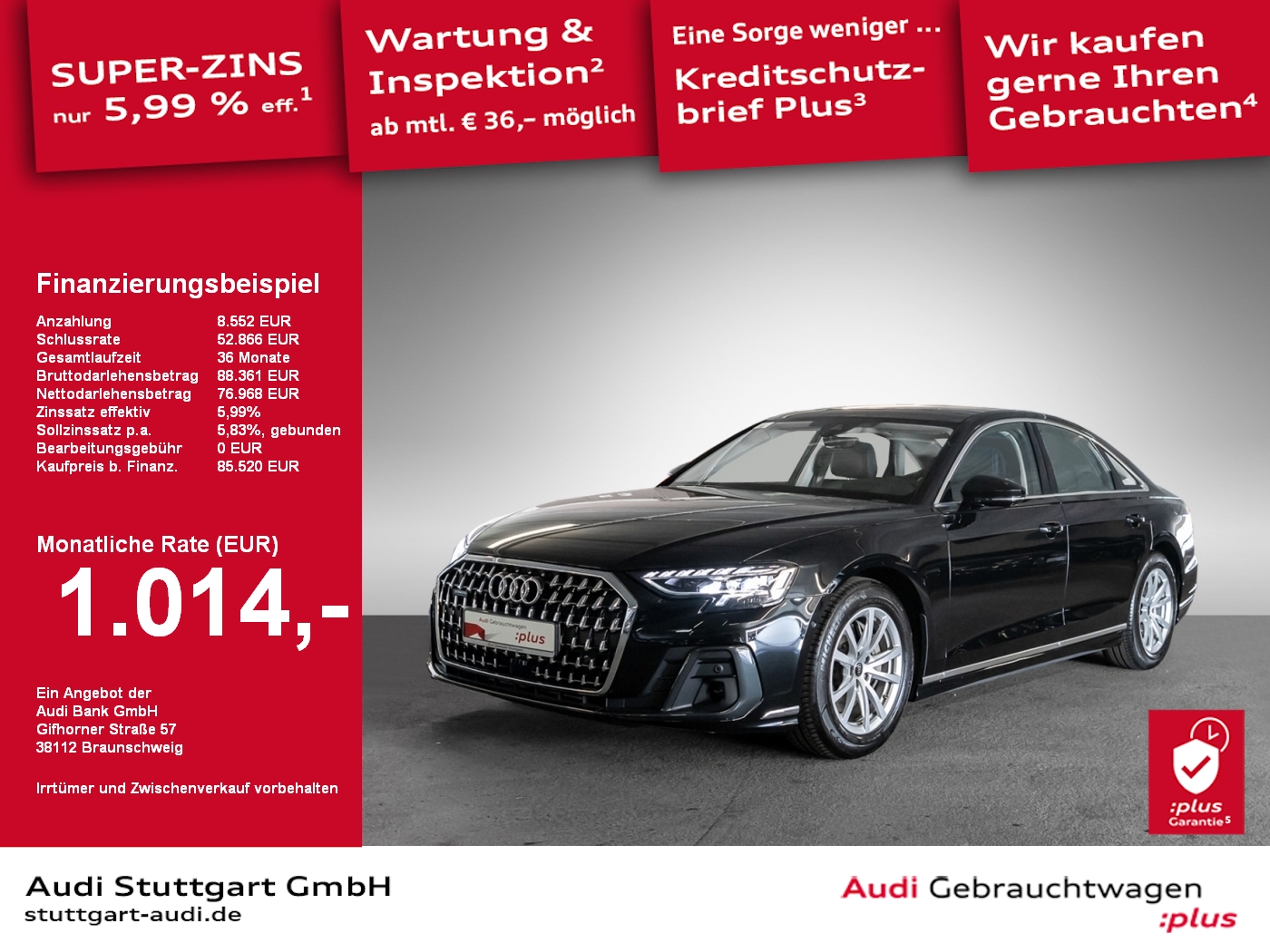 Audi A8 50 TDI quattro