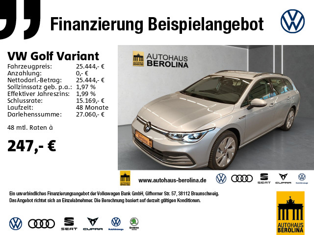 Golf VIII Variant 1.5 TSI Style *StdHz*R-CAM*
