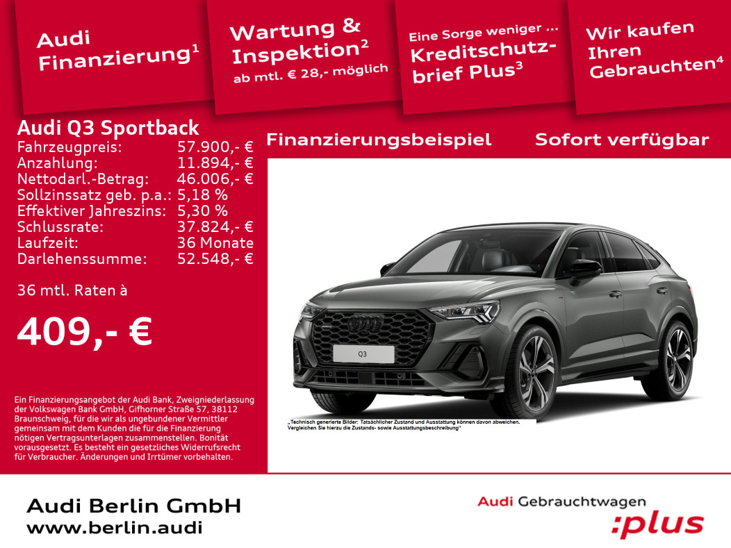Q3 Sportback S line 40 TDI quattro S tronic Standheizung