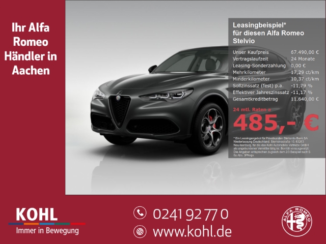 Stelvio Veloce 2.0 Turbo 16V 280PS Q4 AT8 Navi