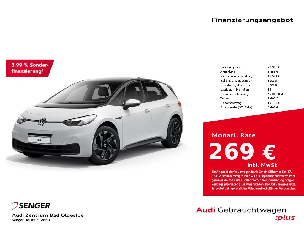 Volkswagen ID.3 Pro Performance Life h
