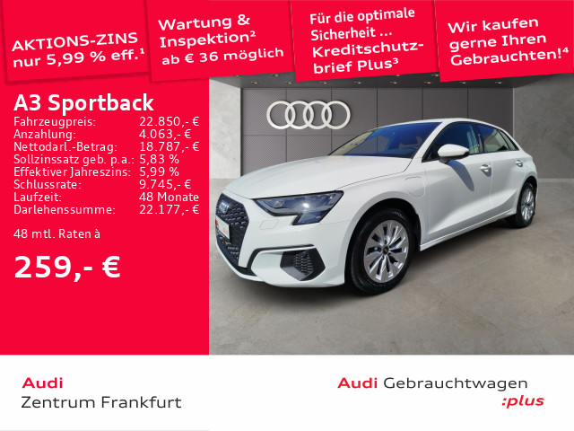 Audi A3 Sportback 40 TFSI e VC
