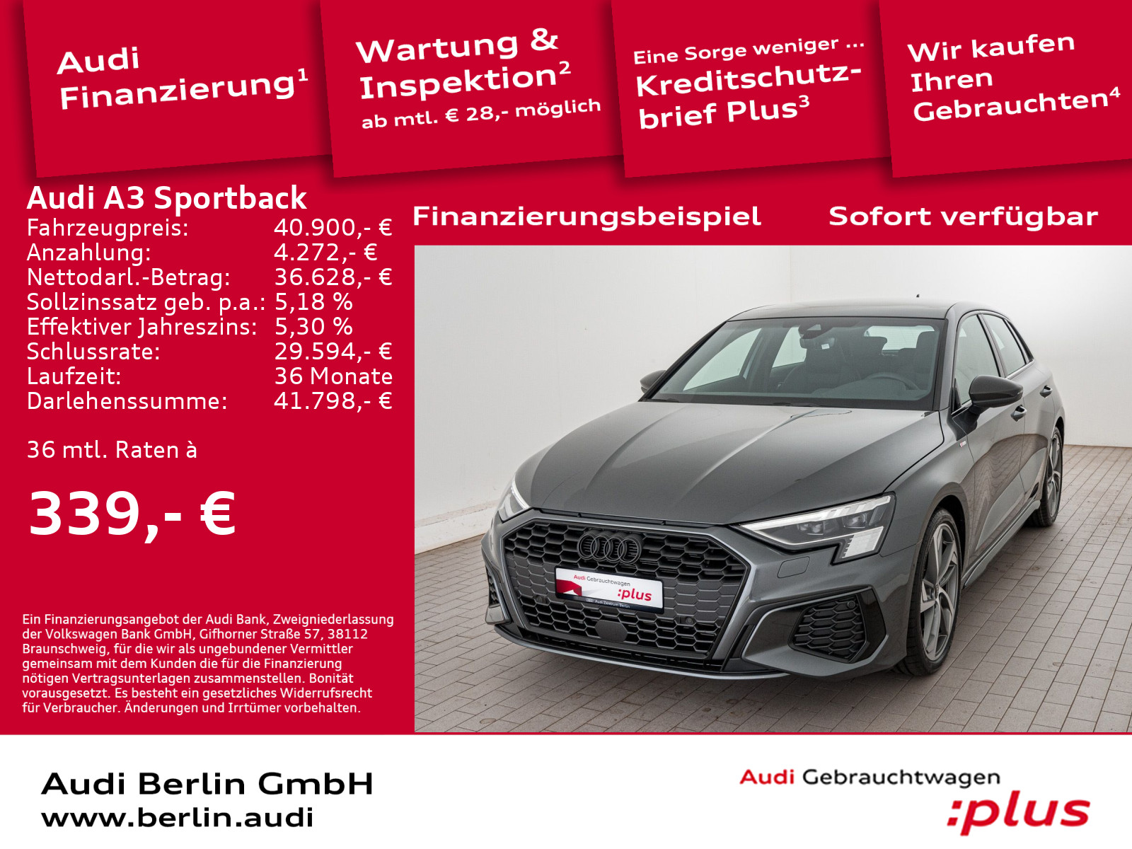 A3 Sportback S line 35 TFSI S tronic