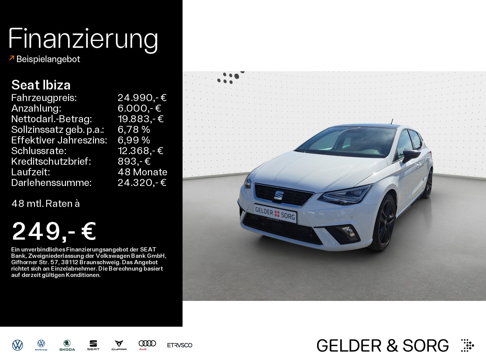 Ibiza FR 1.5 TSI Pano*RFK*LED*Navi*Black Edition