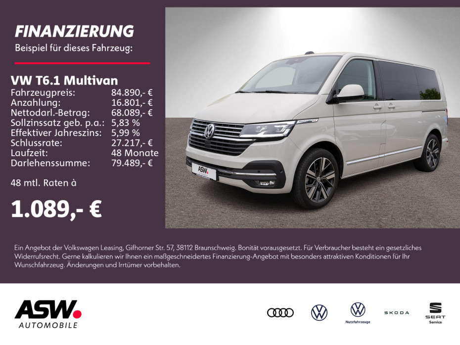 T6.1 Multivan Highline 4M 2.0 TDI DSG NAVI AHK