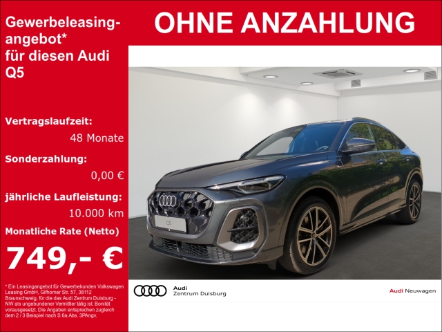 Q5 Sportback TDI quattro 150 kW S tronic HUD AD Niveau Navi Digitales Cockpit verfügbar 07/2025