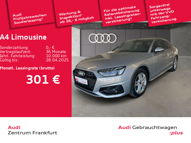 Audi A4 Limousine 40 TFSI advanced VC