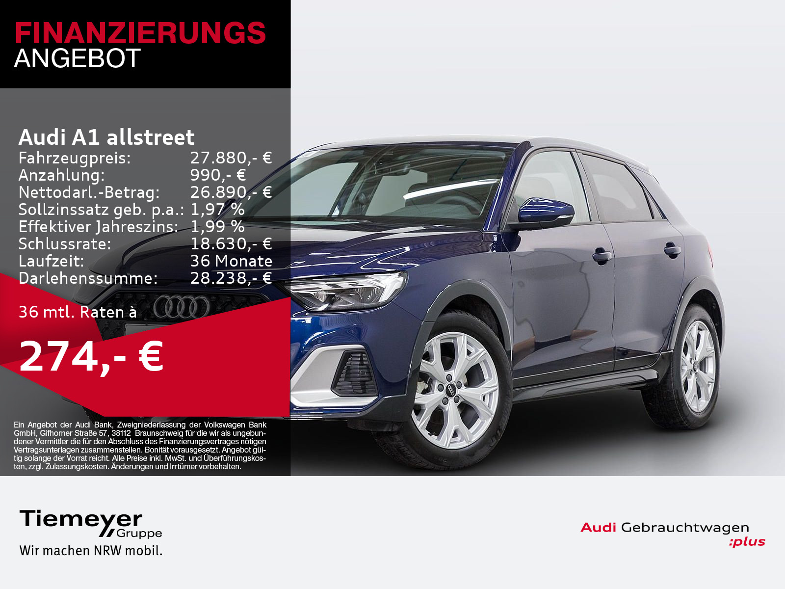A1 allstreet 30 TFSI LED NAVI LM17
