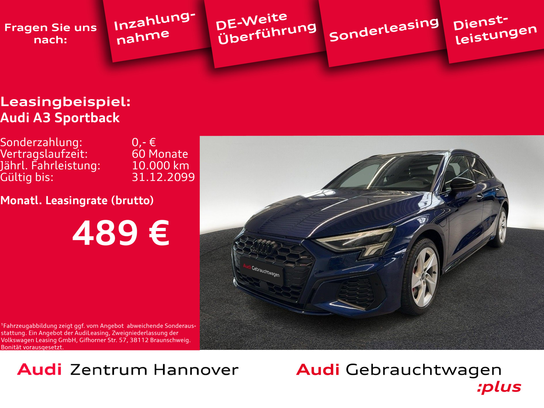 A3 Sportback 45 TFSIe S line ACC Kamera LED Navi virtual