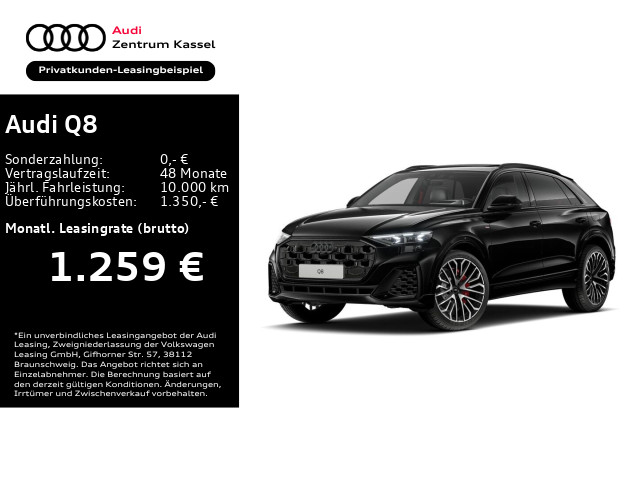 Q8 SUV 60 TFSI e quattro HD Matrix B&O AHK 23"