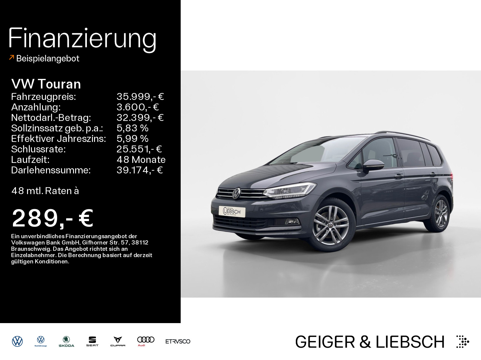 Touran 1.5 TSI DSG COMFORTLINE*LED*DIGITAL*NAVI*KAMERA*7-SITZER