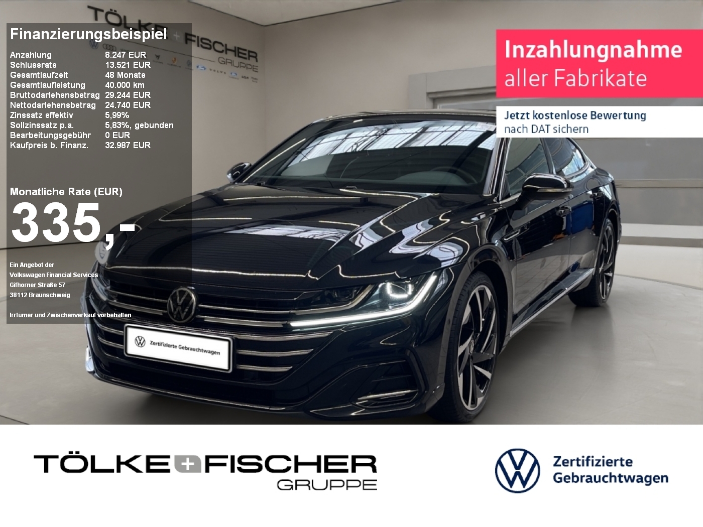 Arteon 2.0 TDI 4Motion R-Line DCC NaviPro ACC
