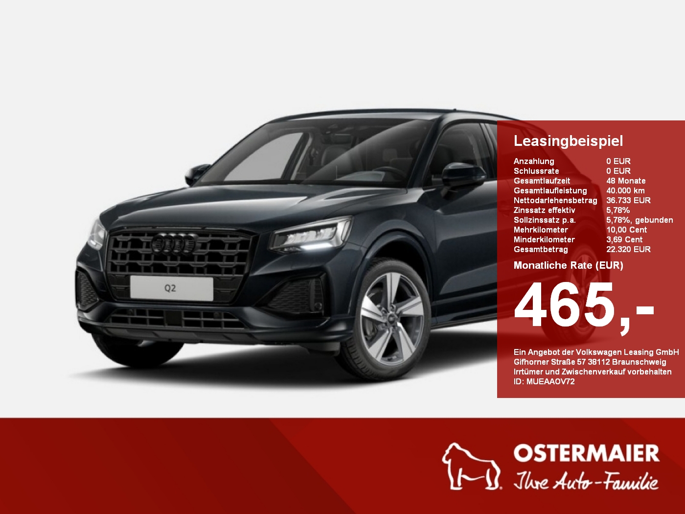 Q2 advanced 35TFSI 150PS GRA,PDC,KLIMA,18ALU