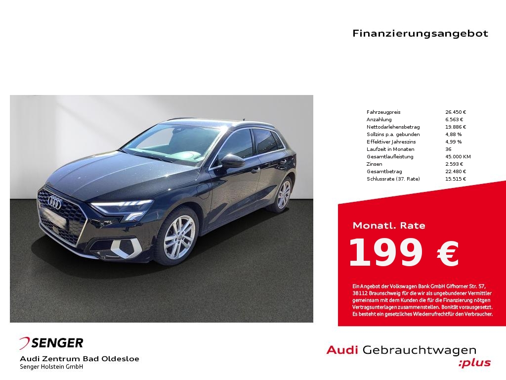 A3 Sportback 40 TFSI e Advanced Sitzhzg. Navi