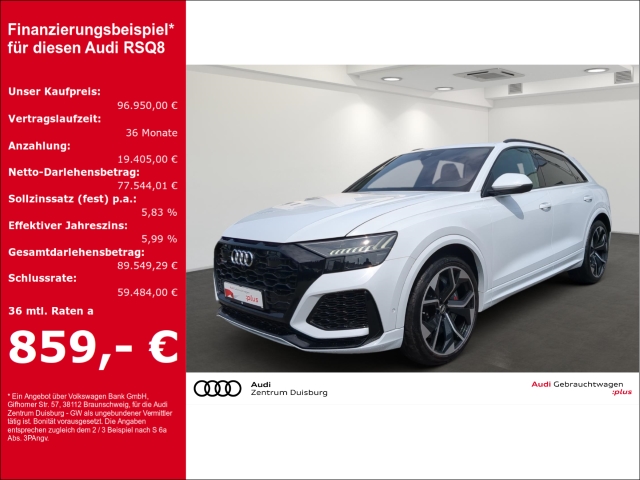 RSQ8 4.0 TFSI quattro  RS-Abgasanlage Sitze / B&O / Panorama