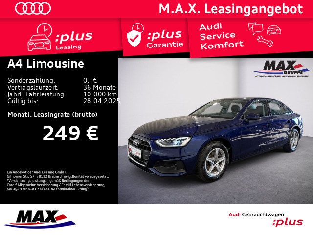 A4 Limousine 35 TFSI STRONIC LED+NAV+TEMPO+SITZH