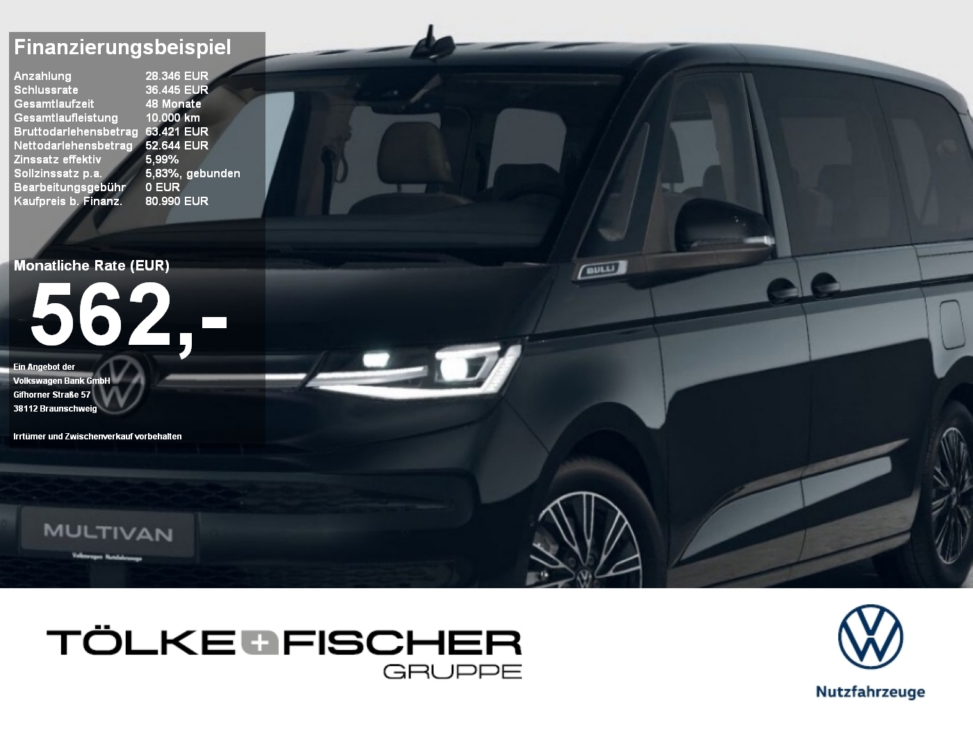 Volkswagen T7 Multivan 1.5 l Multivan GOAL eHybrid