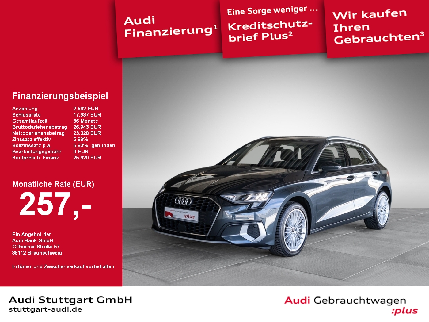 Audi A3 Sportback advanced 30 TDI