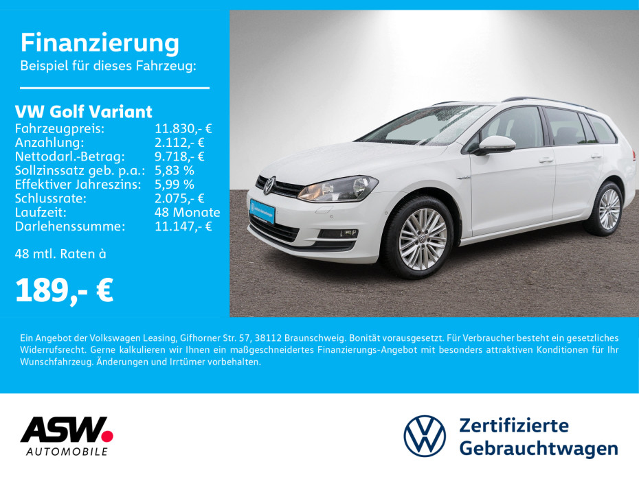 Golf Variant Cup 1.2 TSI Tempomat PDC SHZ