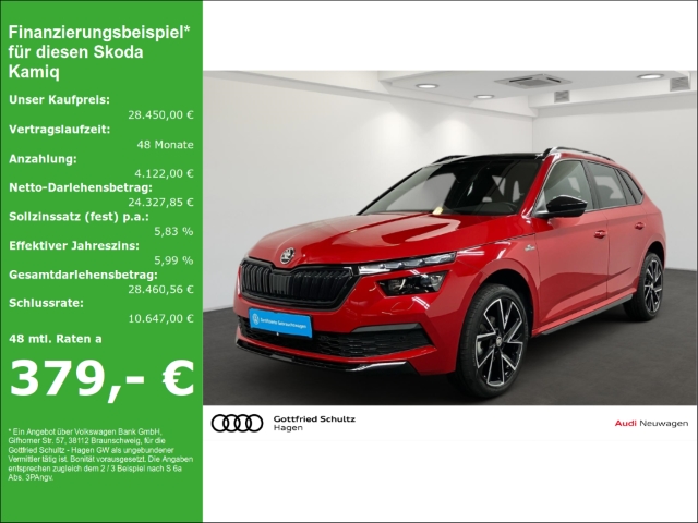 Kamiq 1.5 TSI DSG LED CarPlay PAN KAMERA Monte Carlo