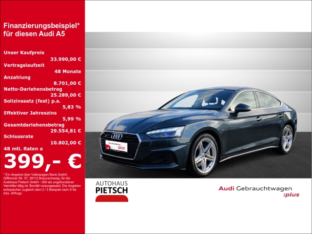 A5 Sportback 45 TDI quattro AHK Navi