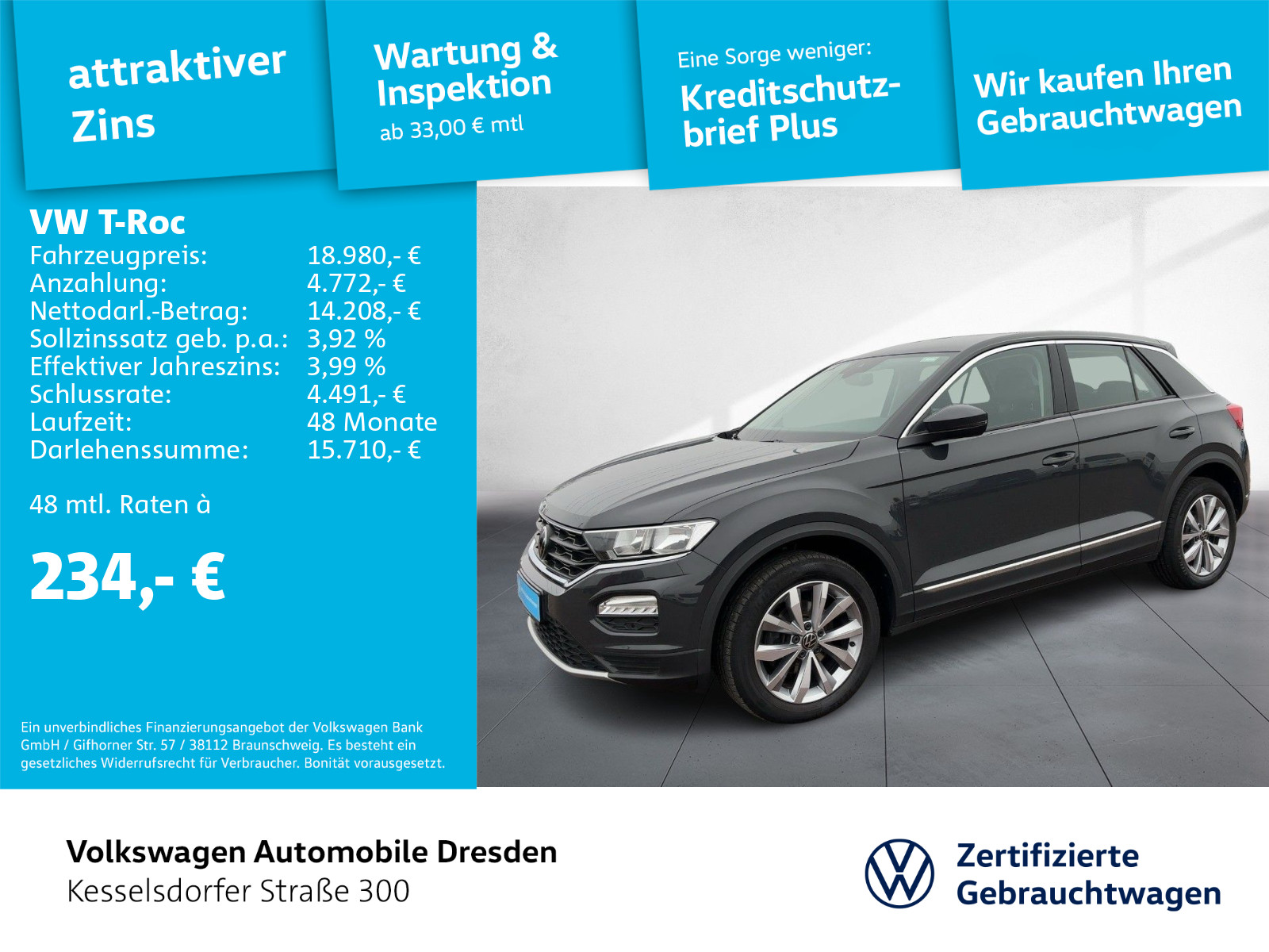 Volkswagen T-Roc 1.0 TSI Style
