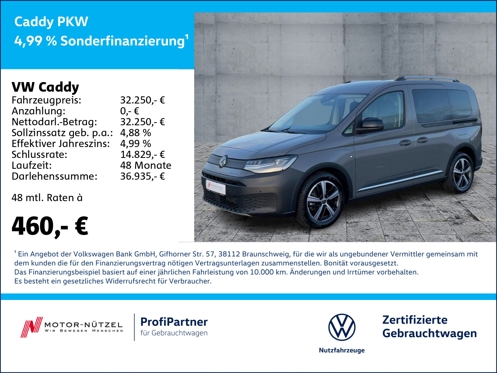 Caddy 1.5 TSI DSG PanAmericana LED+ACC+SHZ+RFK