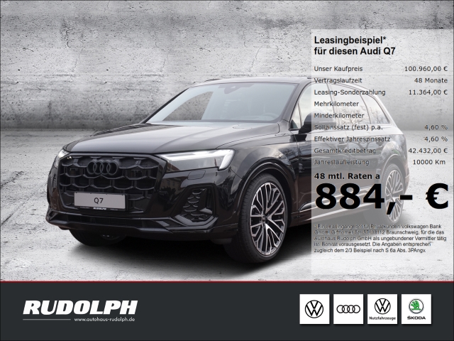 Q7 S line 50 TDI qu. HUD PANO B&O 7 SITZE STHZG AHK