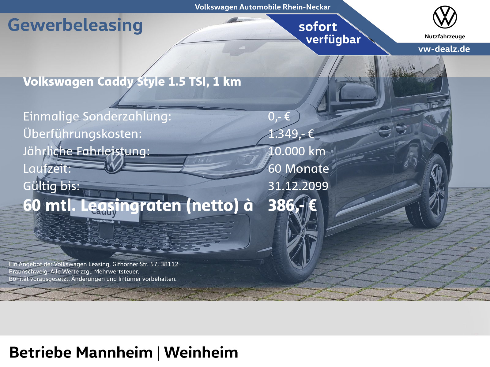 Volkswagen Caddy 1.5 TSI Style