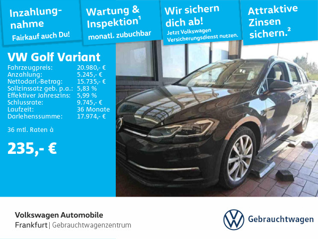 Volkswagen Golf Variant 1.5 TSI Golf VII Highline Alu