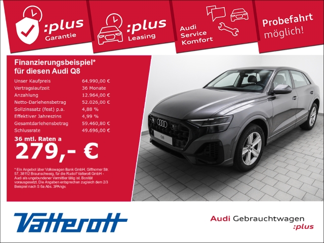 Q8 55 TFSI quattro Navi LED CarPlay Leder