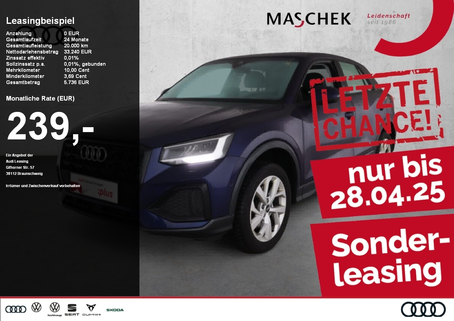 Audi Q2 Advanced 35 TDI Black