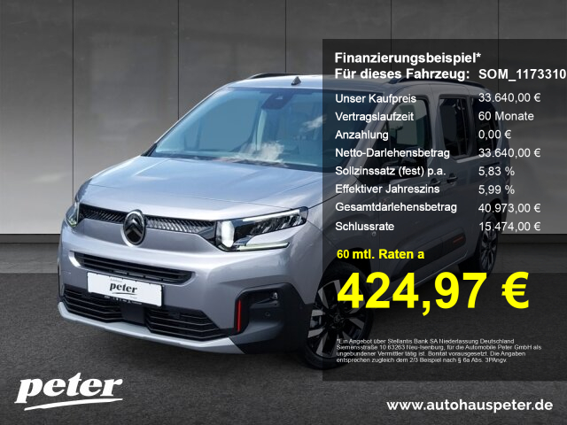 Berlingo MAX XL BHDi 130 +SHZ+XTR+Kamera+Winter