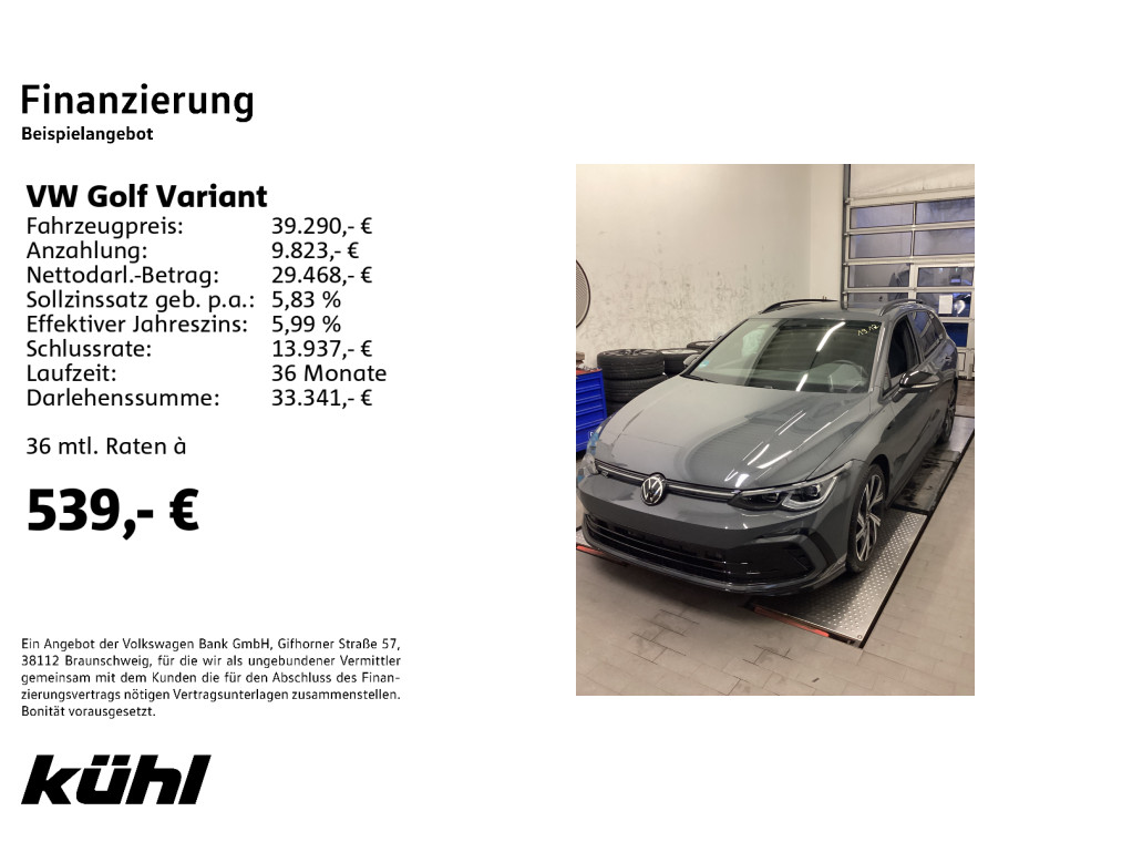 Golf VIII Variant 2.0 TDI DSG R-Line Navi,AHK,Pano,Black Style