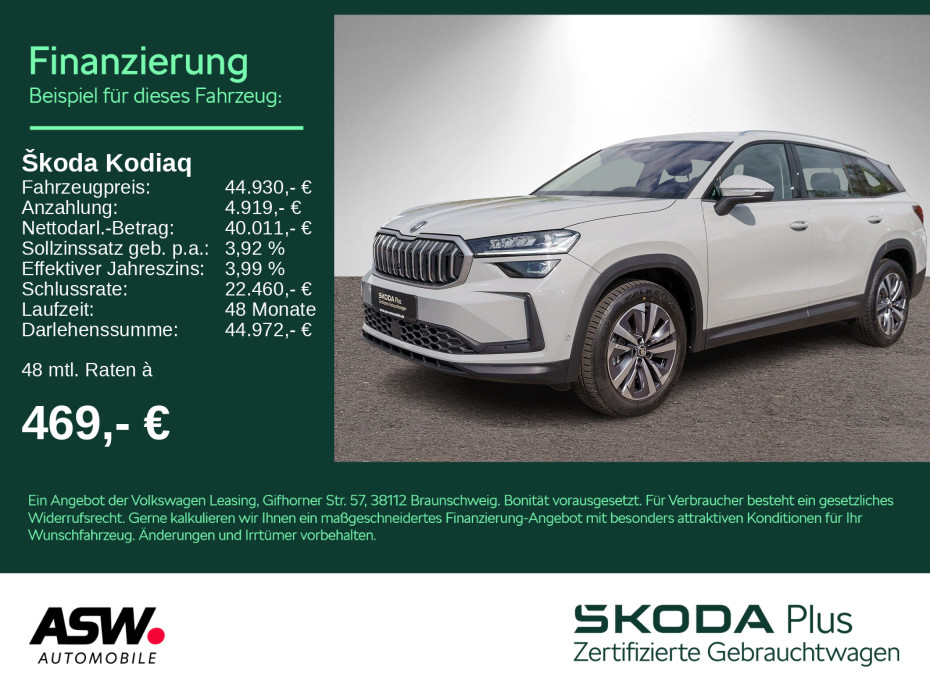 Kodiaq Selection 4x4 2.0TDI DSG LED Nav 360° AHK