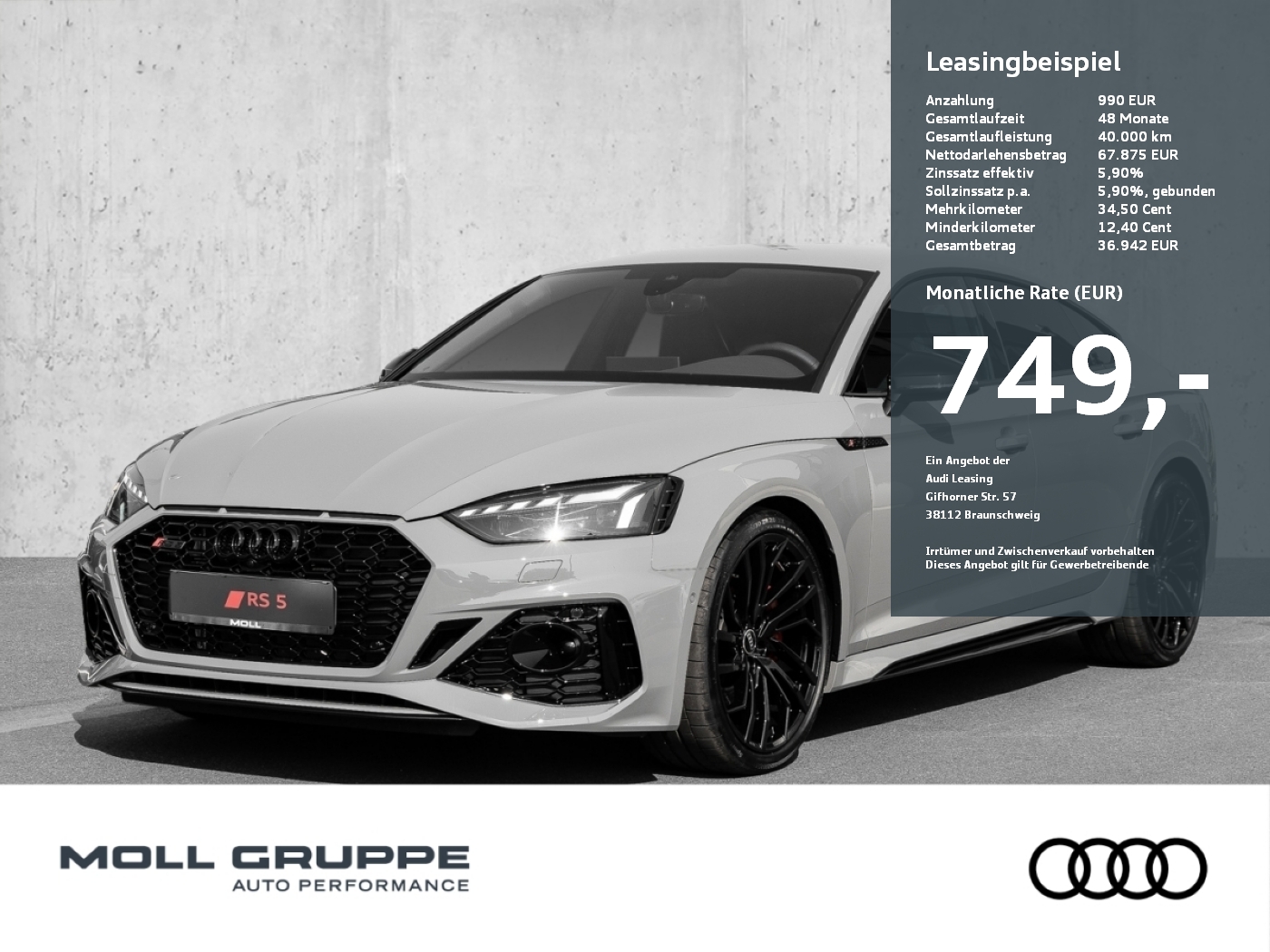 RS 5 Sportback 331(450)  tiptronic LM LED LASER