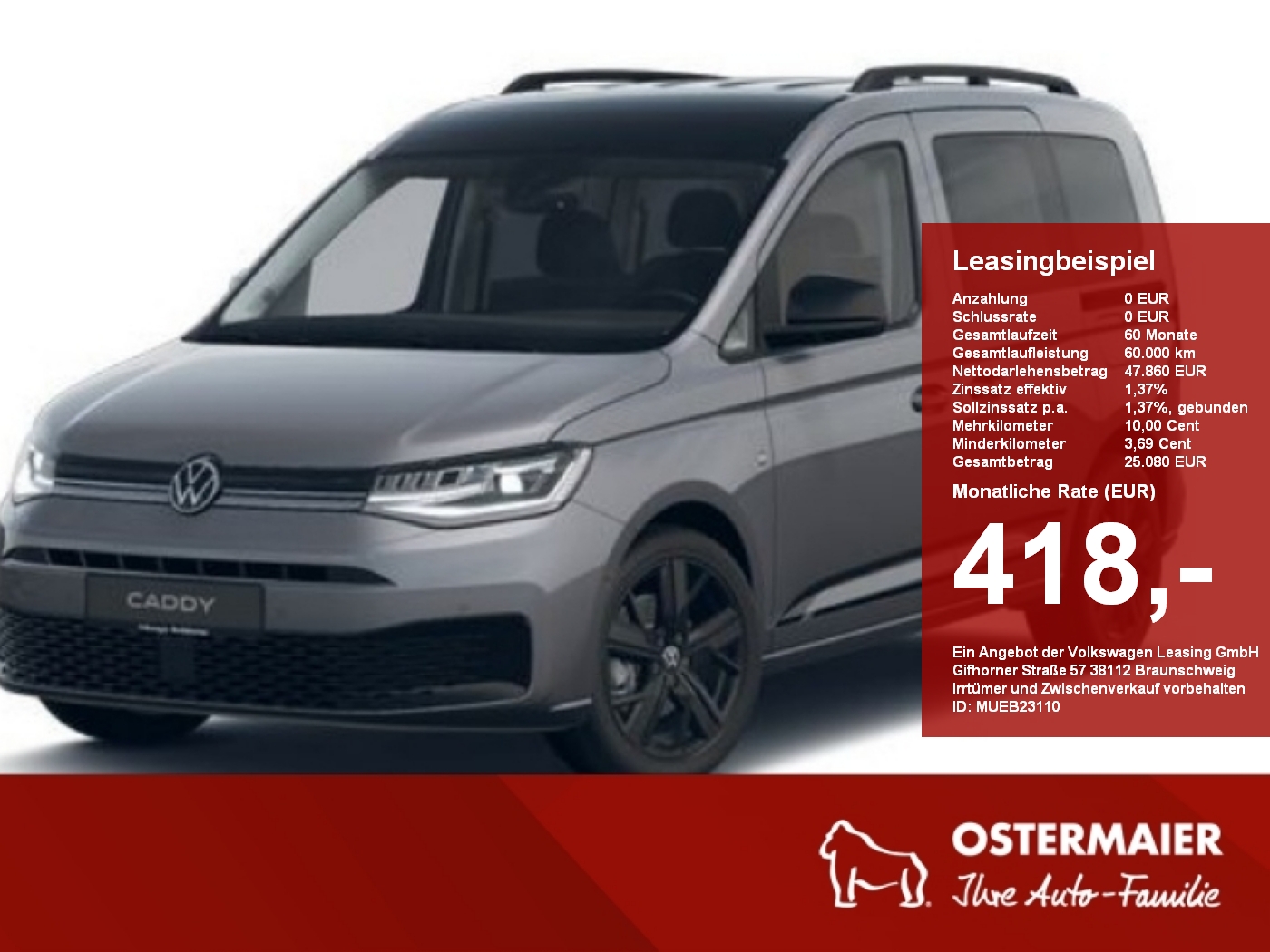 Volkswagen Caddy 2.0 TDI Life Edition 122PS