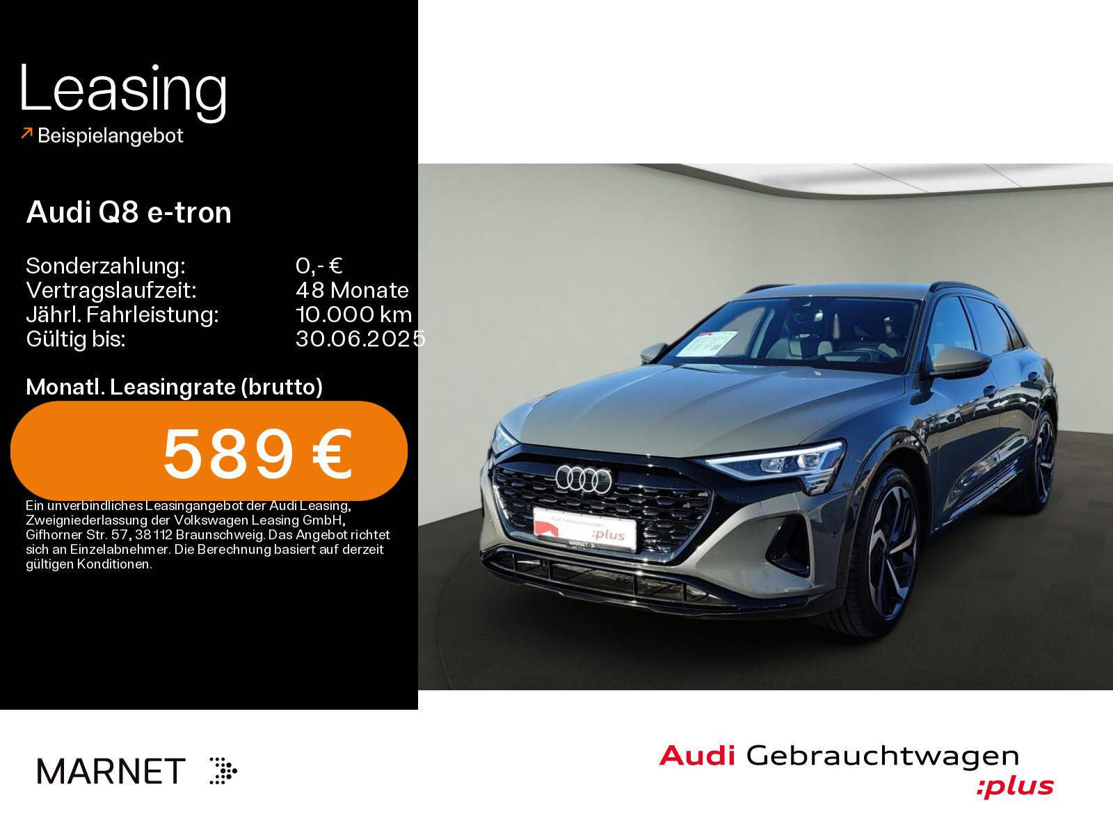 Q8 e-tron Advanced 55 quattro S line*Navi*LED*HUD*AHK*PDC*Virtual Cockpit*Sitzheizung