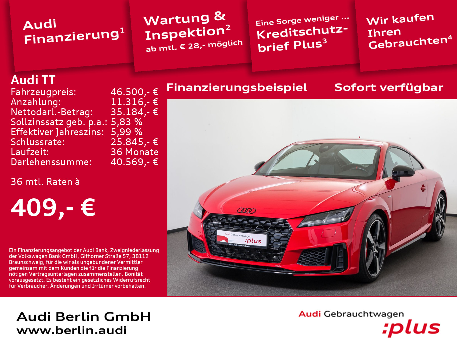 TT 45 TFSI Coupé qu. S tr. NAVI LED PDC VIRTUAL
