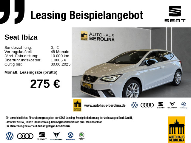 Ibiza 1.0 TSI FR DSG *ACC*Vision+*NAV*LED*SHZ*