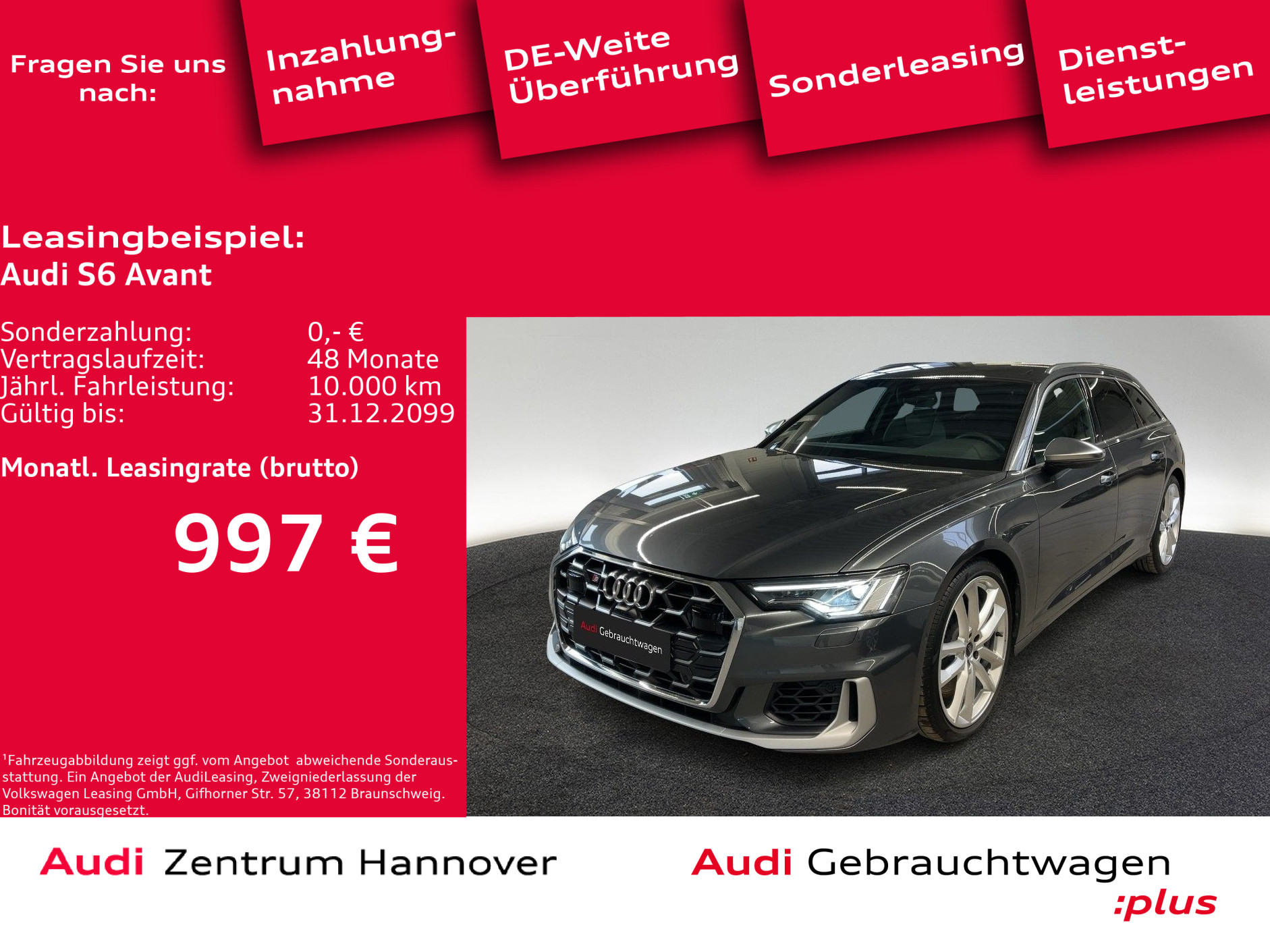 S6 Avant 3.0 TDI quattro B&O Kamera ACC SHZ vo + hi