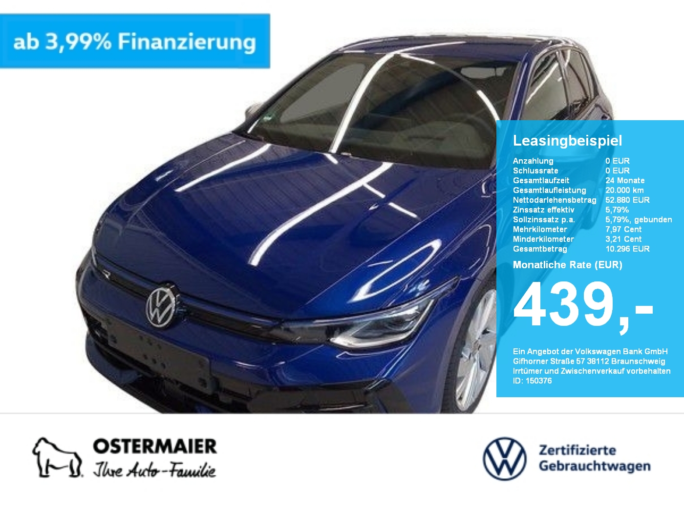 Golf R 333PS NP.76t. AKARAPOVIC.AHK.LEDER.HEAD-UP.AREA-VIEW
