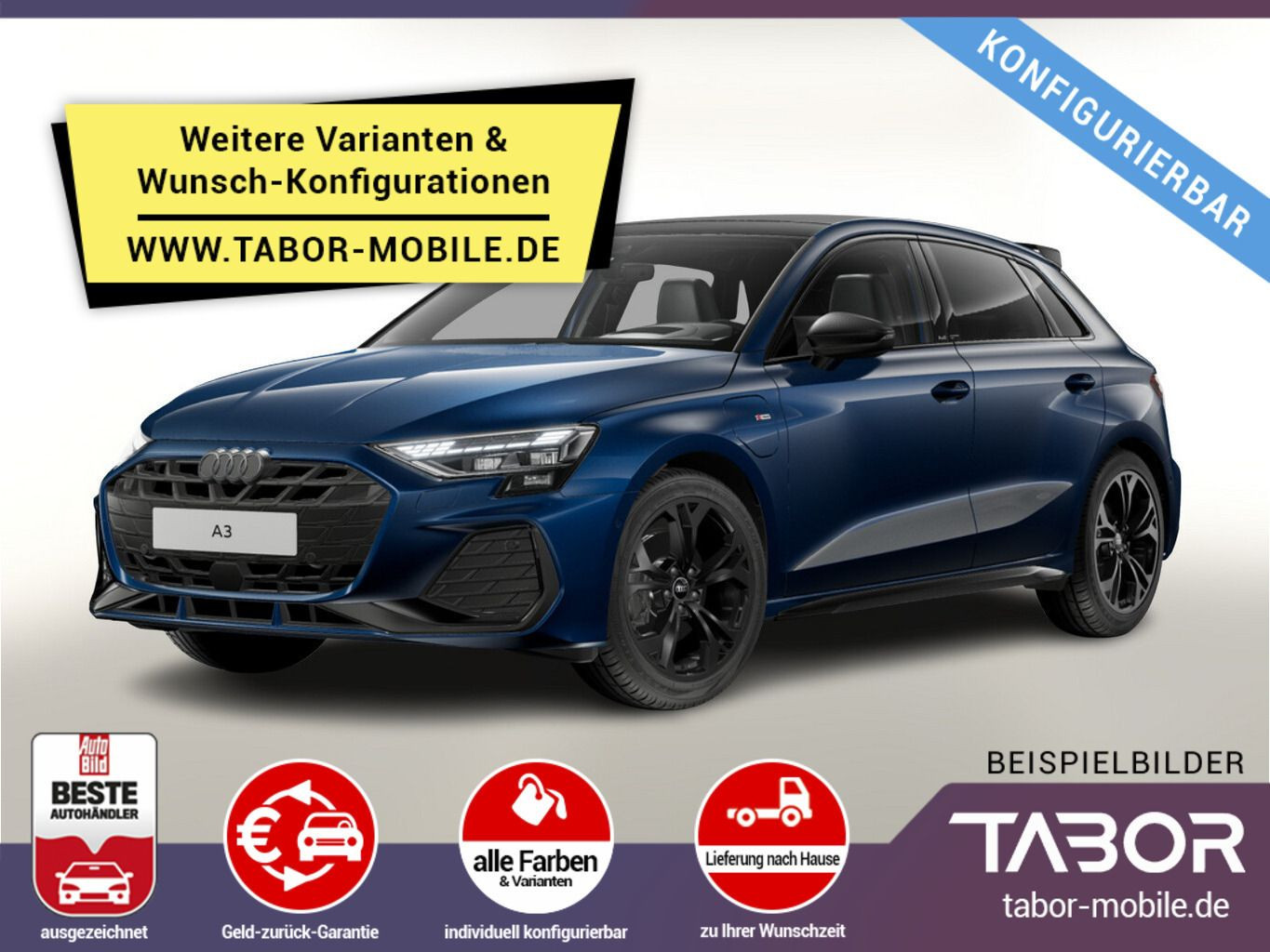 A3 Sportback 40 TFSIe 204 S line LED VirCo PDC