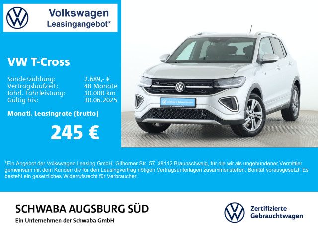 T-Cross R-Line 1.5TSI DSG LED*VIRTUAL*AHK*KAM*17